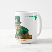 Irische beste Katzenmutter der Welt Kaffeetasse (VorderseiteRechts)