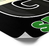 Irische Bier Shamrocks St Patricks Trinken Poster (Ecke)