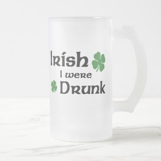Irische Bier-Tasse Mattglas Bierglas (Rechts)