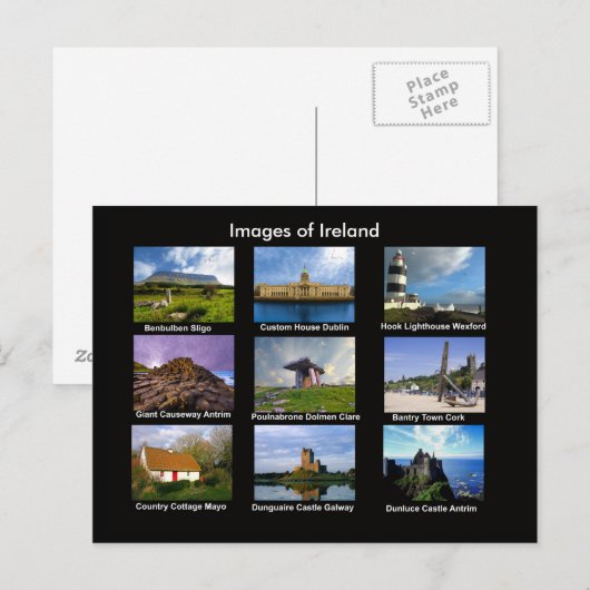 Irische Bilder für Postkarten (Vorne/Hinten)