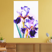 *~* Irische Blume Künstlerische Malerei AP84 Iris Leinwanddruck (Insitu (Wohnzimmer))