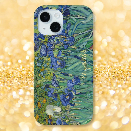 Irische Blume Van Gogh Floral Art Mit Monogramm Case-Mate iPhone Hülle