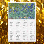 Irische Blume Vincent Van Gogh 2025 Kalenderkarte Magnetkarte<br><div class="desc">Benutzerdefiniert, einfach schlicht, schwarz und weiß, 2025 Volljahr, Bürodekoration im Zuhause-Raum, cool, dünn, Postkartengröße, Blume / Florist / Natur / Vintage Kunstliebhaber und Van Gogh Kenner's jährliche Kalender Magnetkarte, für jede Magnetfläche auf Zuhause oder im Büro, mit einem schönen, farbenfrohen und detaillierten Vintagen Öl auf Leinwand Malerei, von Vincent van...</div>