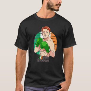 Irische Boxstolz Irland-Flagge Vintage Ginger Box T-Shirt