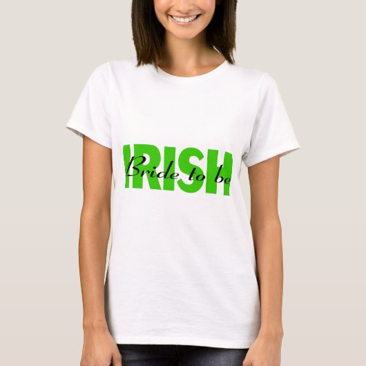 Irische Braut T-Shirt (Vorderseite)