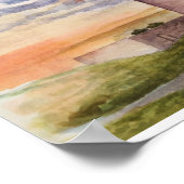 Irische Burg- und Landschaftsmalerei Poster (Ecke)