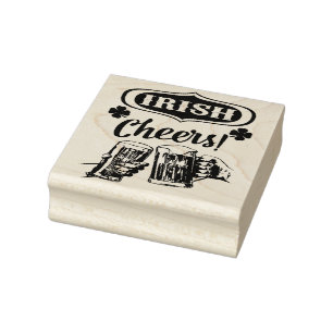 Irische Cheers Gummistempel