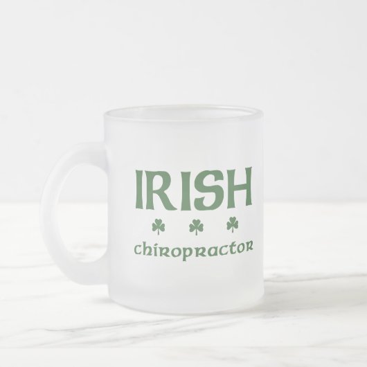 Irische Chiropraktor-Tasse Mattglastasse (Links)