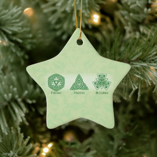 Irische christliche Freunde Segnungen Keramik Ornament