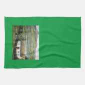 Irische Cottage-Landschaft-Küchenhandtuch Geschirrtuch (Horizontal)