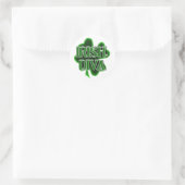 Irische Diva St. Patrick's Day Runder Aufkleber (Tasche)
