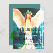 Irische Engels-Postkarte Feiertagspostkarte (Vorne/Hinten)