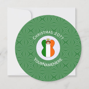 Irische Engelsflagge Weihnachten Personalisieren R Einladung