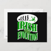Irische Evolution Postkarte (Vorne/Hinten)