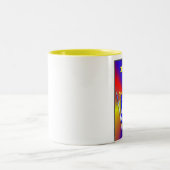 IRISCHE FAMILIEN-HERALDISCHES SCHILD UND WAPPEN ZWEIFARBIGE TASSE (Mittel)