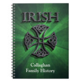 Irische Familiengeschichte Notizblock (Vorderseite)