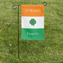 Irische Farben Grüne Shamrock-Kleefamilie 