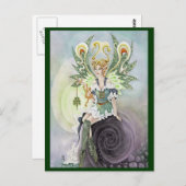 Irische Fee Postkarte (Vorne/Hinten)