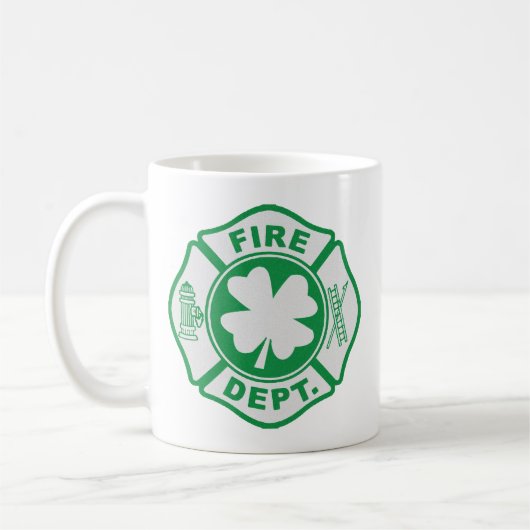 Irische Feuer-Abteilung Kaffeetasse (Links)