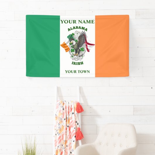 irische Flagge - Alabama irisch Banner (Insitu)