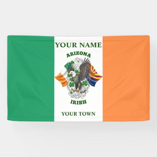 irische Flagge - Arizona irisch Banner (Horizontal)