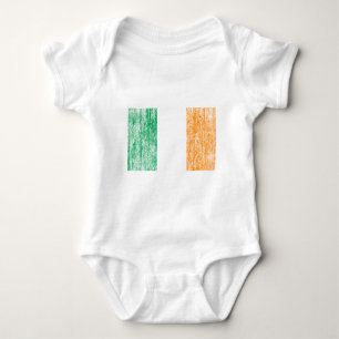irische Flagge Baby Strampler