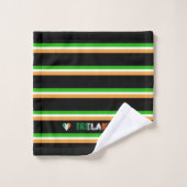 Irische Flagge Badhandtuch Set (Waschlappen)