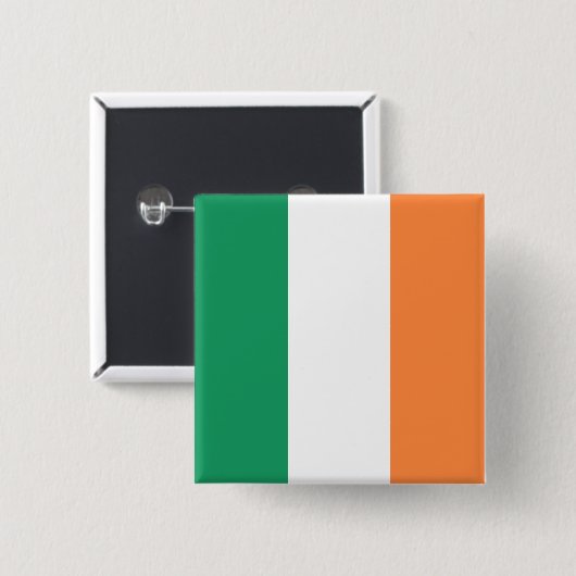 irische Flagge Button (Vorne & Hinten)