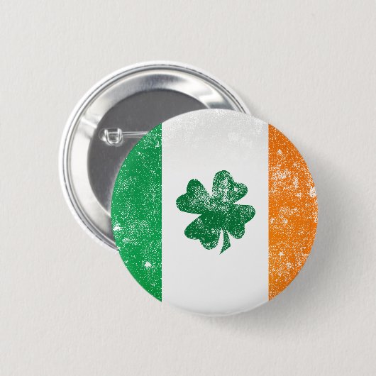 Irische Flagge Button (Vorne & Hinten)