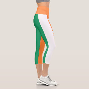 Irische Flagge Capri Leggings