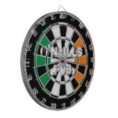 Irische Flagge Dartboard Design für Pub oder Man C Dartscheibe (Vorderseite Links)