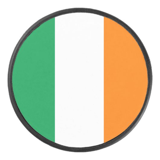 Irische Flagge Eishockey Puck (Vorderseite)