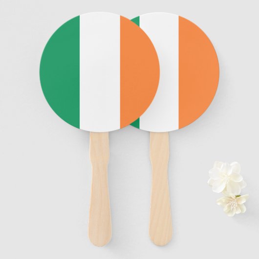 Irische Flagge Fächer (Vorne und Hinten)
