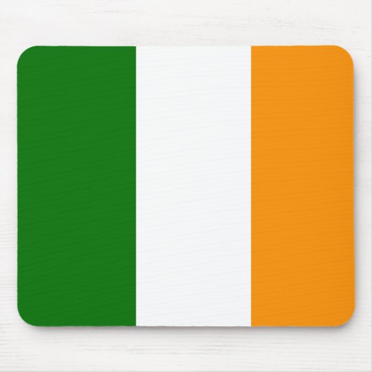 Irische Flagge farbiges Mousepad (Vorne)