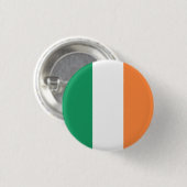 irische Flagge, Flagge der Republik Irland Button (Vorne & Hinten)