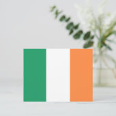irische Flagge, Flagge der Republik Irland Postkarte (Stehend Vorderseite)