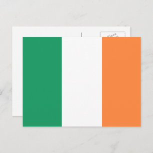 irische Flagge, Flagge der Republik Irland Postkarte