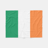 Irische Flagge Fleecedecke (Vorderseite (Horizontal))