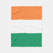 Irische Flagge Fleecedecke (Vorderseite)