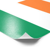 Irische Flagge Fotodruck (Ecke)