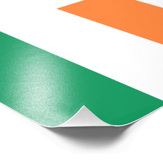 Irische Flagge Fotodruck (Ecke)