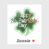 Irische Flagge Frohen St. Patrick's Day Aufkleber (Blatt)