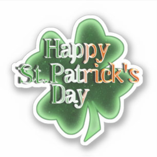 Irische Flagge Frohen St. Patrick's Day Aufkleber