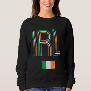 Irische Flagge für Retro Irland Irischer Preis Vin Sweatshirt