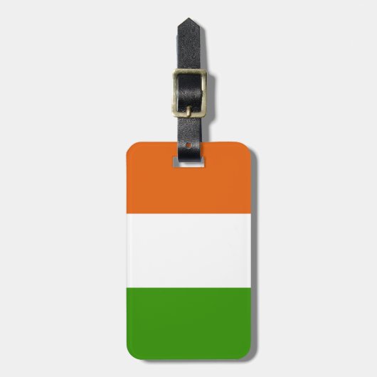 irische Flagge Gepäckanhänger (Vorderseite vertikal)