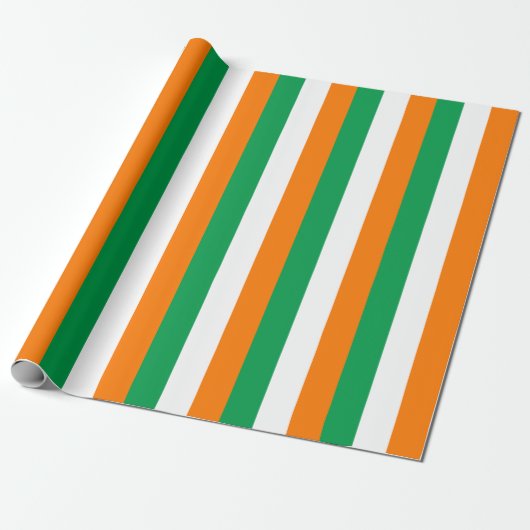 Irische Flagge Geschenkpapier (Ungerollt)