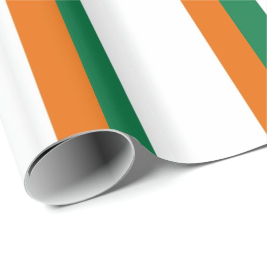 Irische Flagge Geschenkpapier (Rolleneckpunkt)