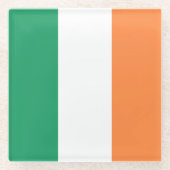 Irische Flagge Glasuntersetzer (Vorderseite)