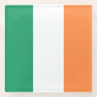 Irische Flagge Glasuntersetzer
