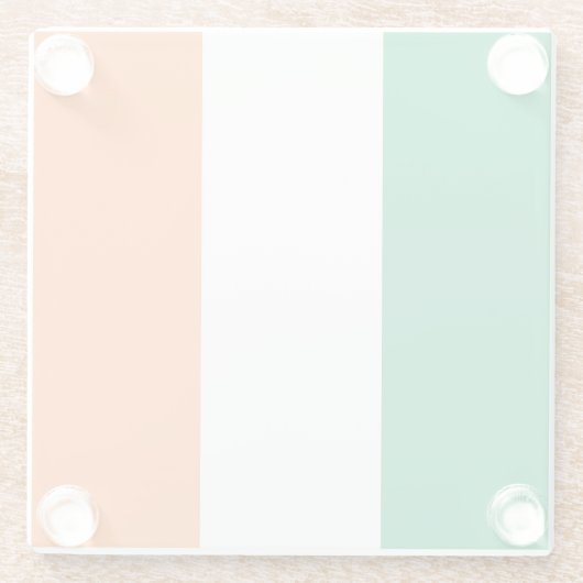 Irische Flagge Glasuntersetzer (Rückseite)